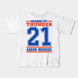 Oklahoma City Thunder Wiggins 21 Basketball Player Kids T-Shirt